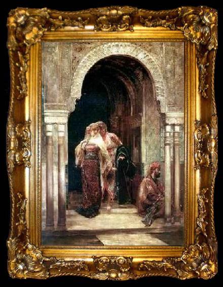 framed  unknow artist Arab or Arabic people and life. Orientalism oil paintings  271, ta009-2